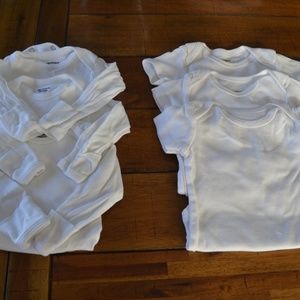 Plain white onesies